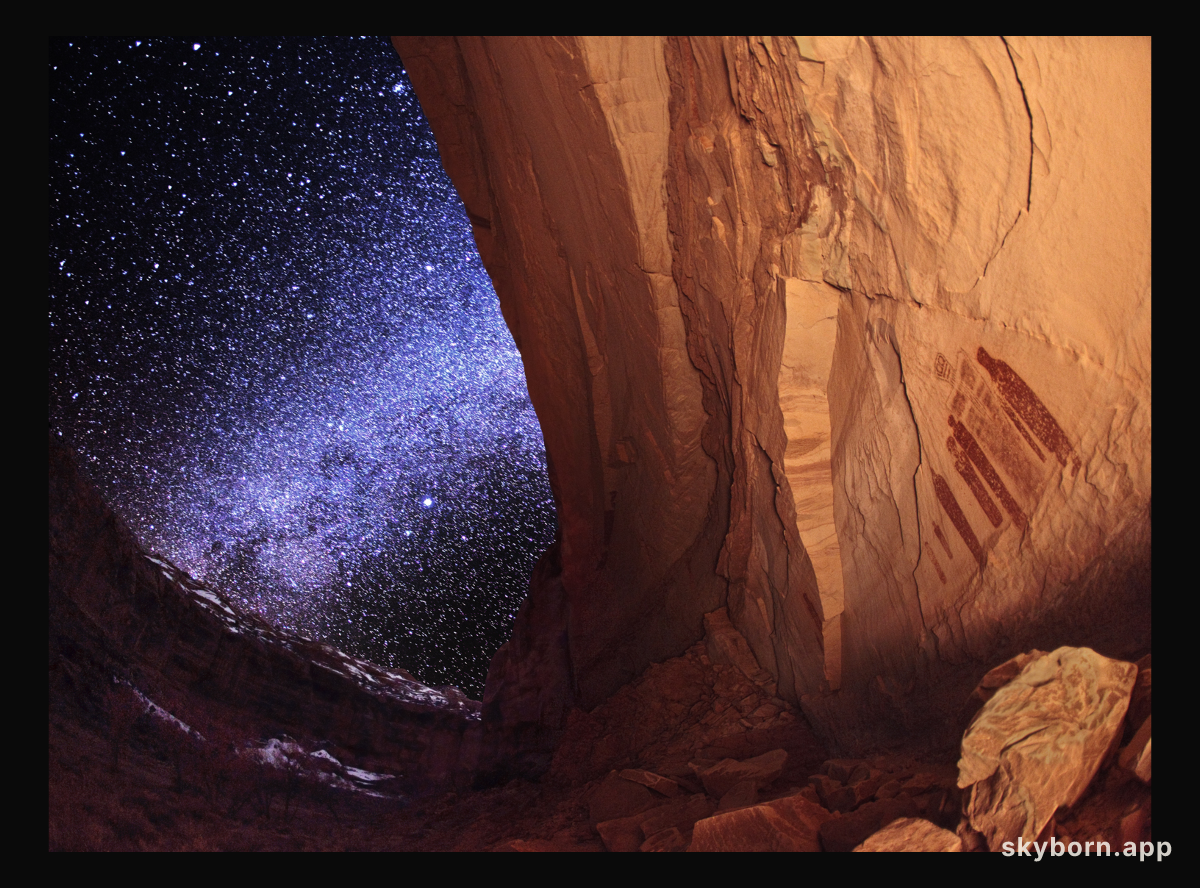 Milky Way Over Ancient Ghost Panel