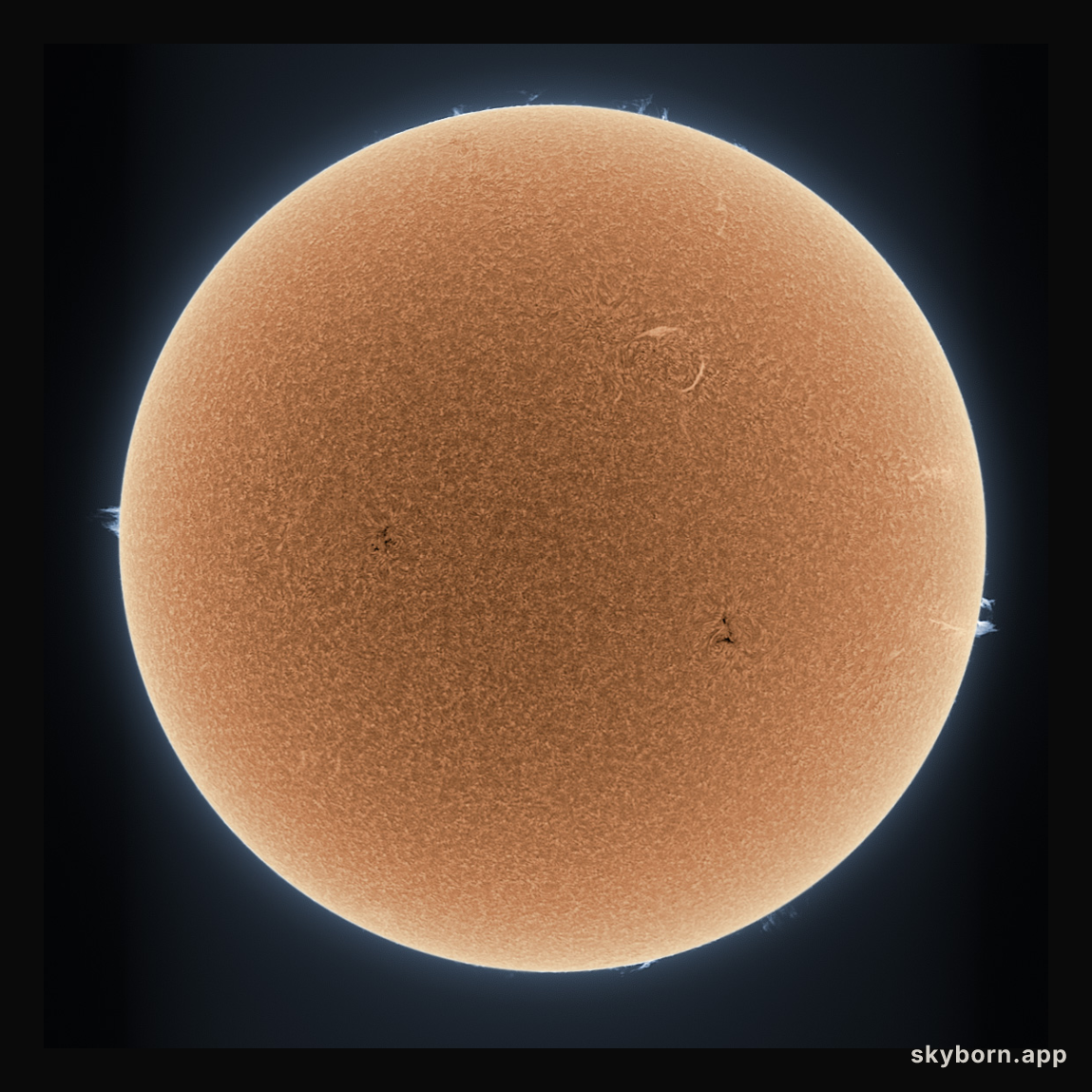 Orange Sun Simmering