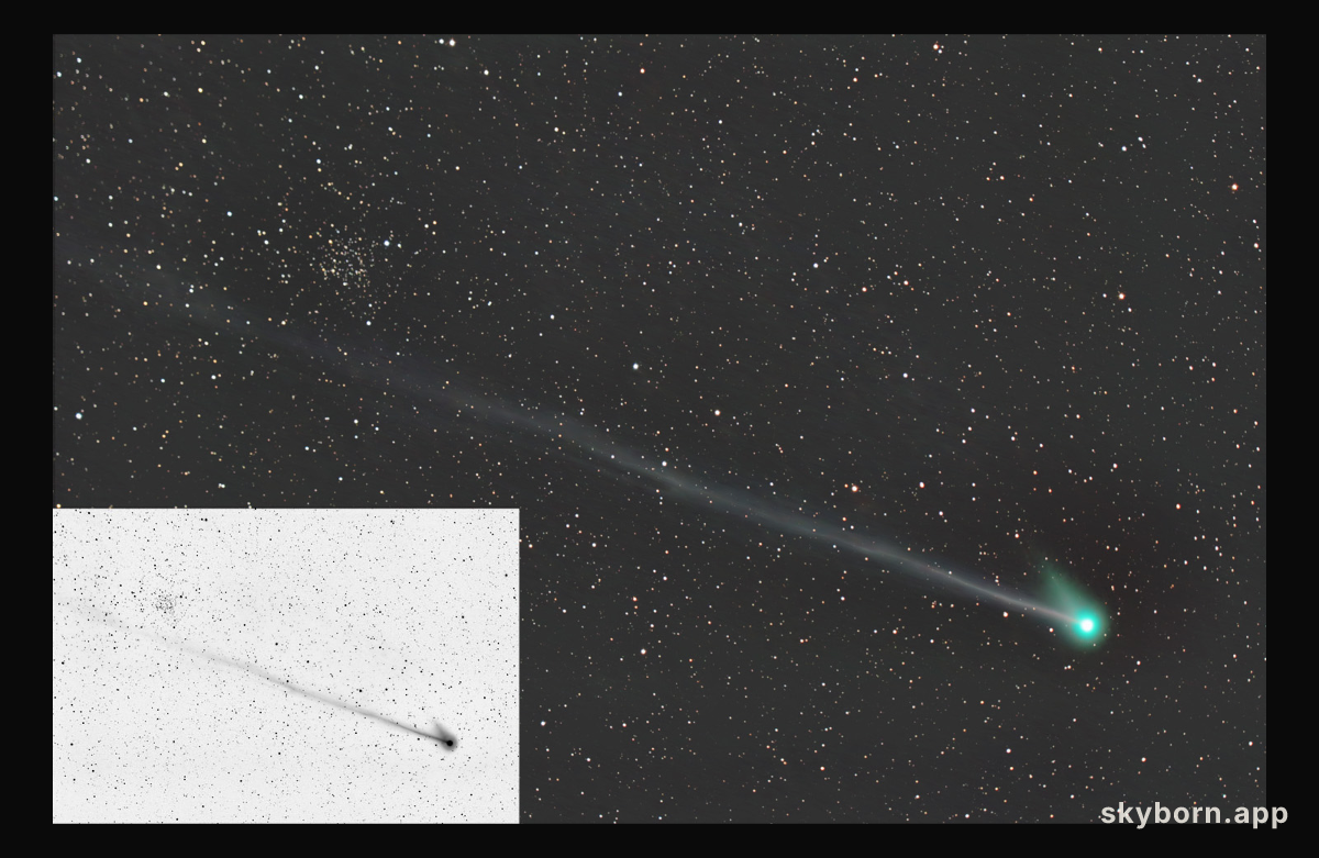 Comet McNaught Passes NGC 1245