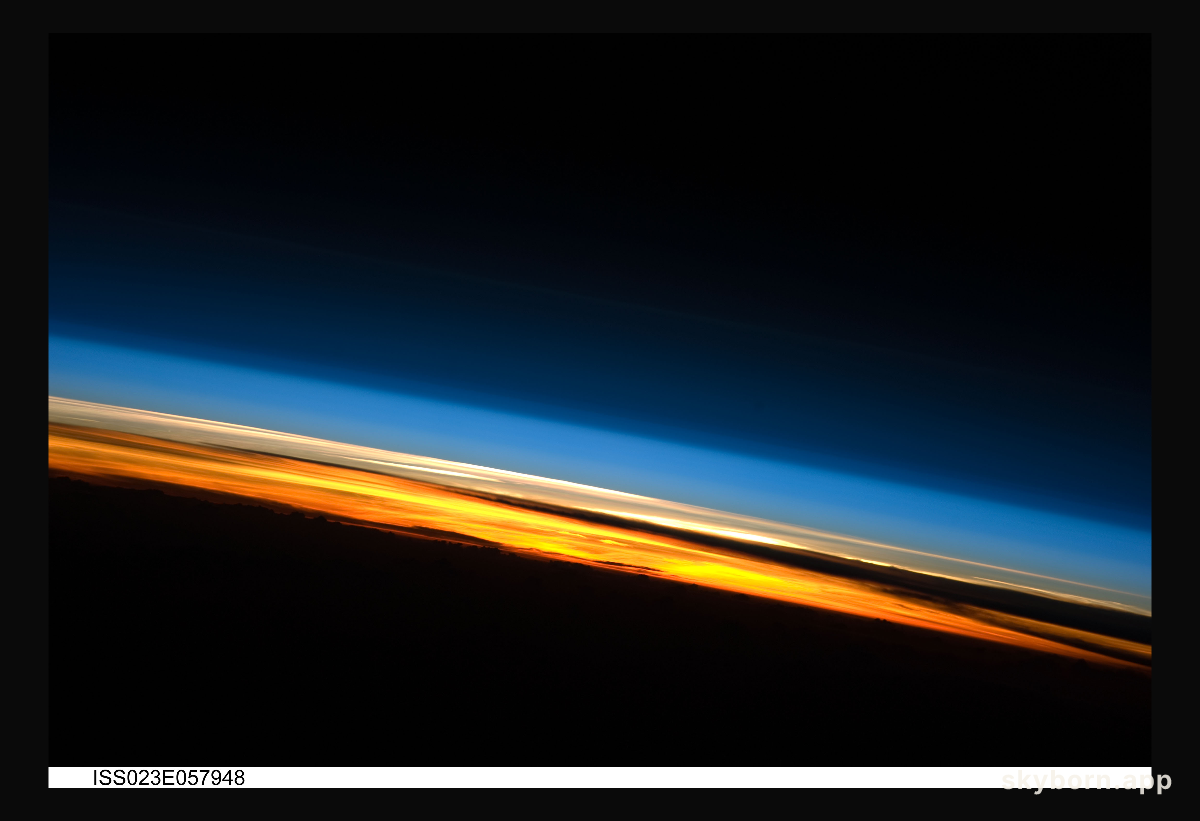 Sunset from the International Space Station