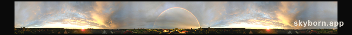 Rainbow at Sunset