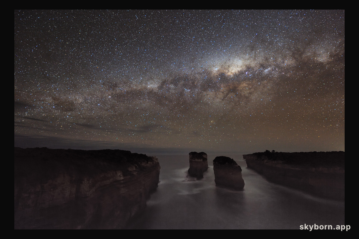 A Milky Way Shadow at Loch Ard Gorge