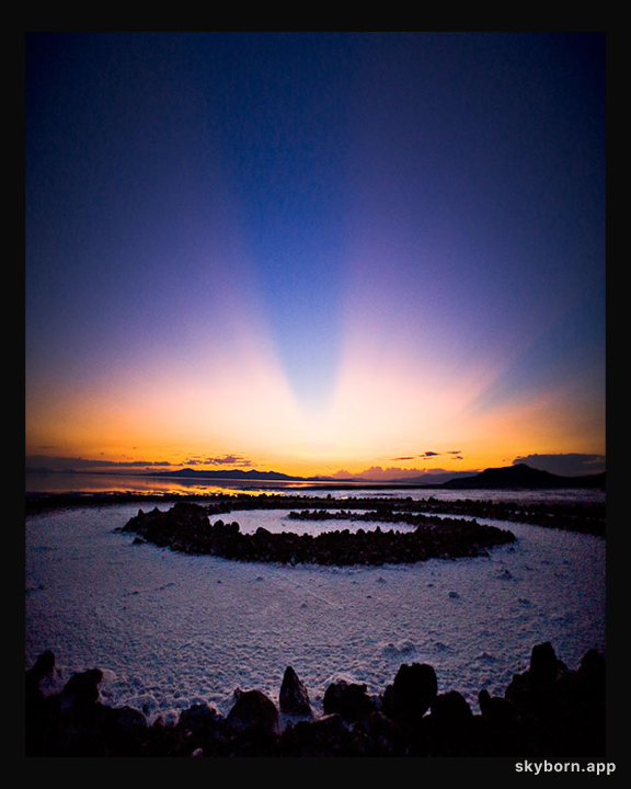 Sunset at the Spiral Jetty