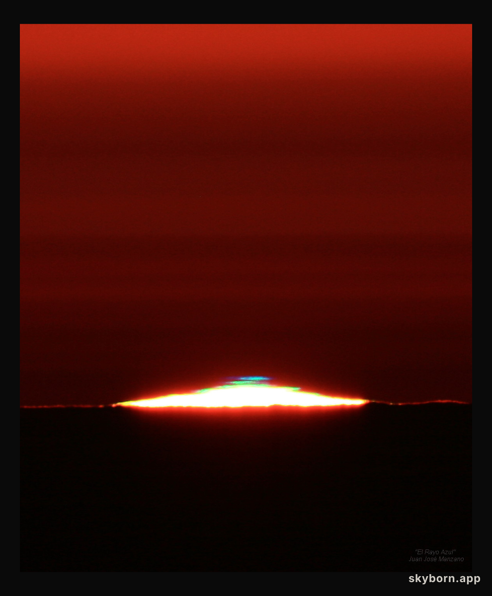 A Green Flash from the Sun