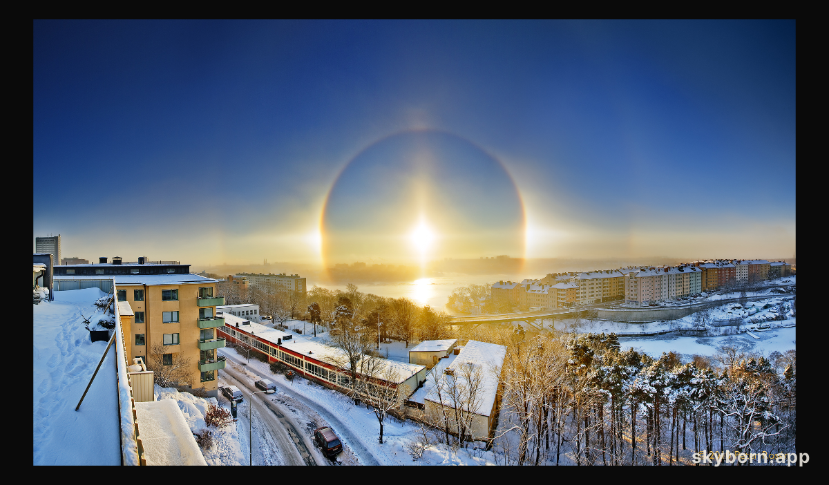 A Sun Halo Beyond Stockholm