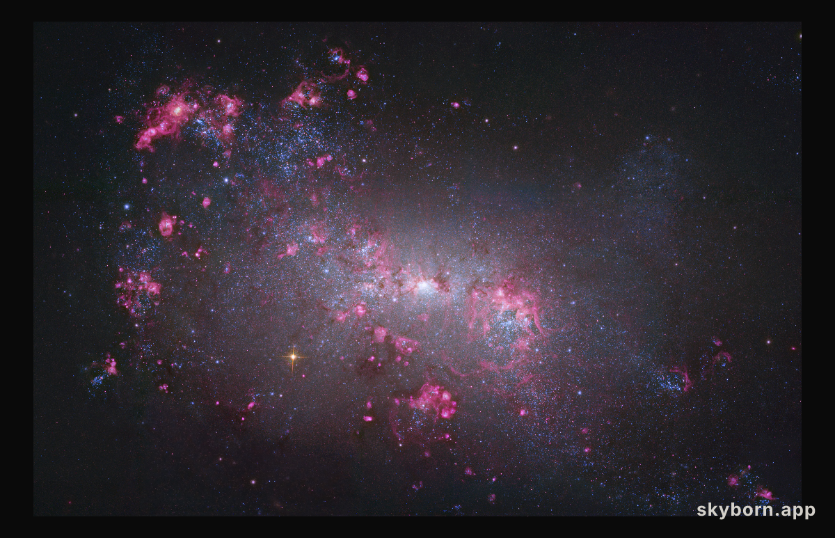 NGC 4449: Close-up of a Small Galaxy