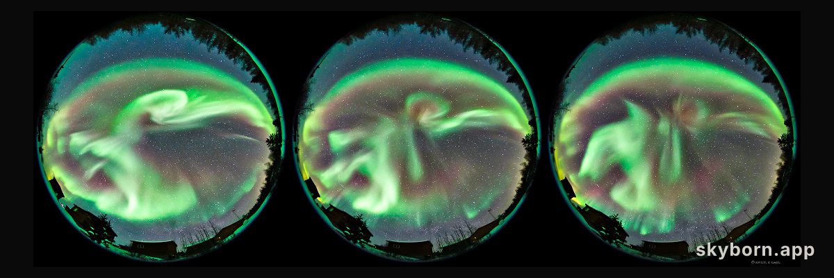 Auroral Substorm over Yellowknife