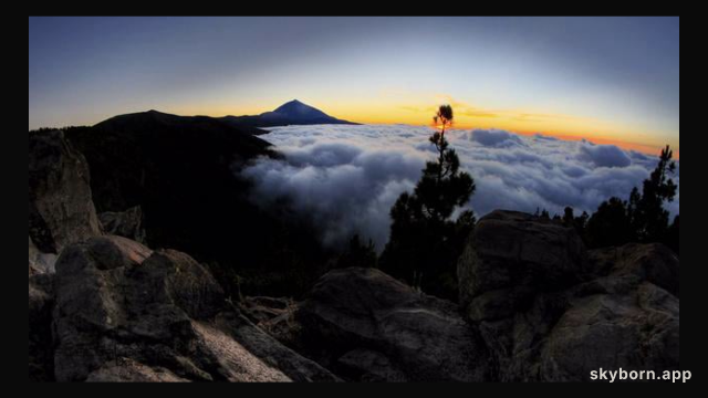 Time Lapse Clouds and Sky Over the Canary Islands