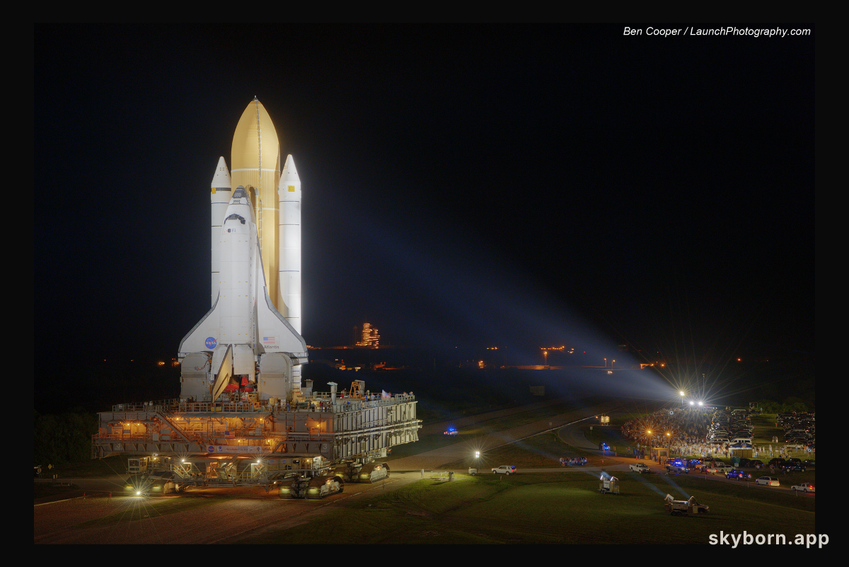 Last Roll Out of a NASA Space Shuttle