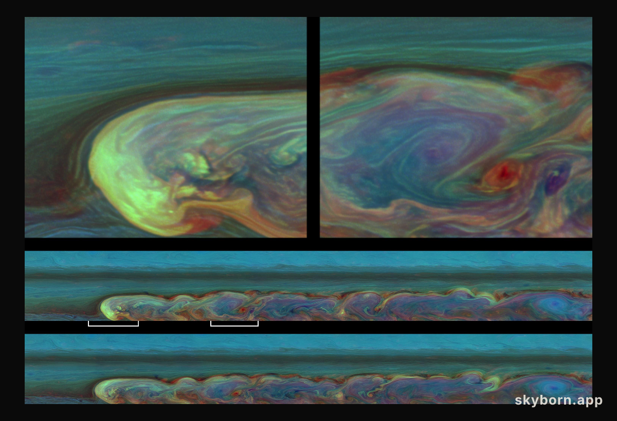 Saturn Storm Panoramas