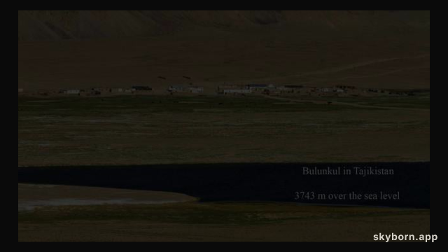 A Total Lunar Eclipse Over Tajikistan