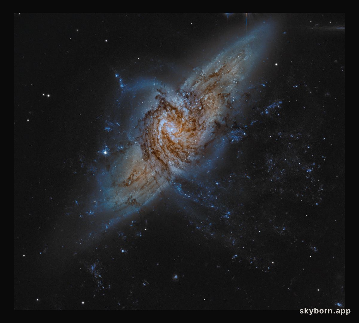 NGC 3314: When Galaxies Overlap