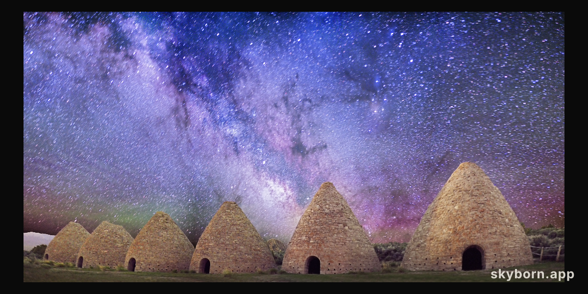 Milky Way Over Abandoned Kilns