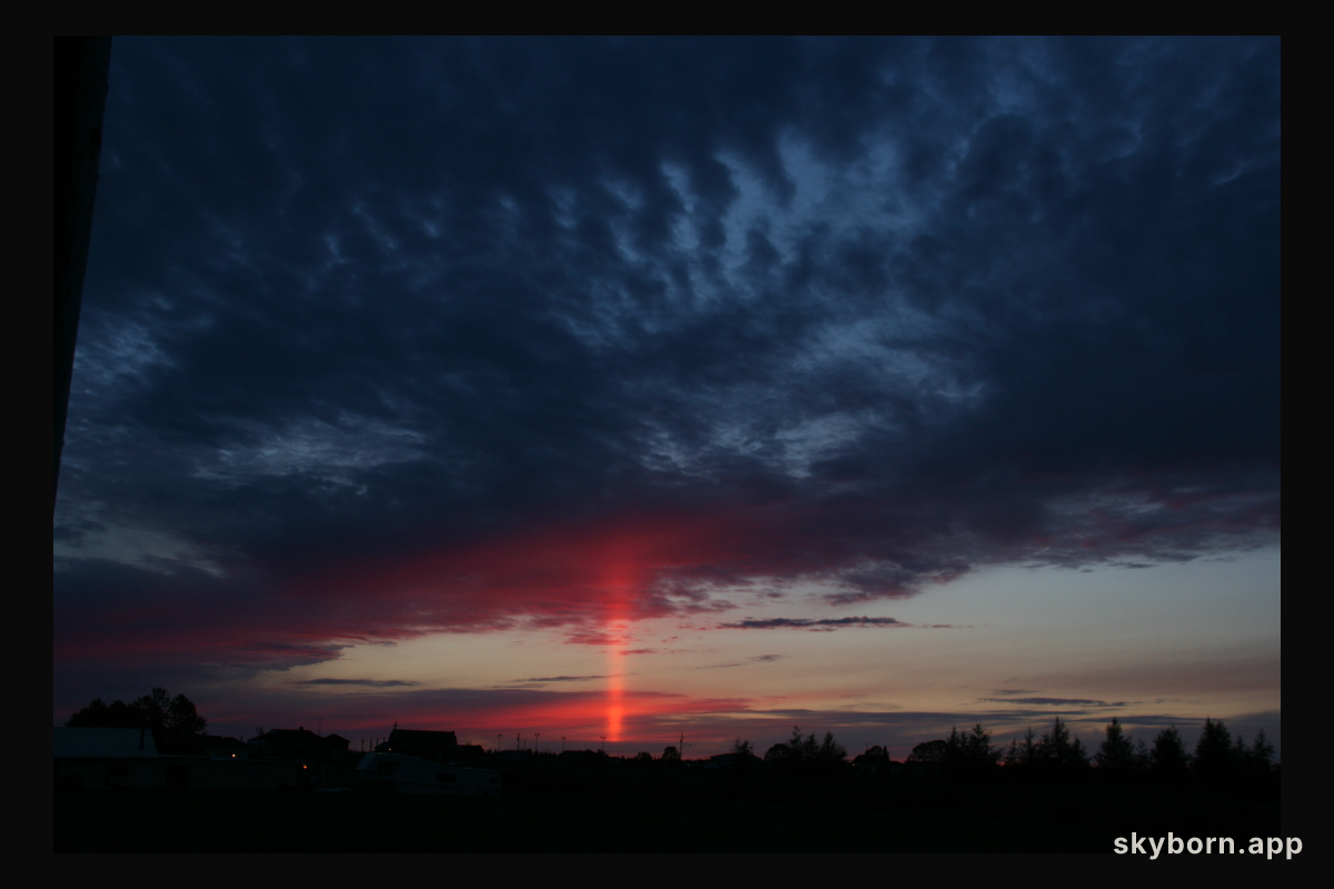A Sun Pillar Over Ontario