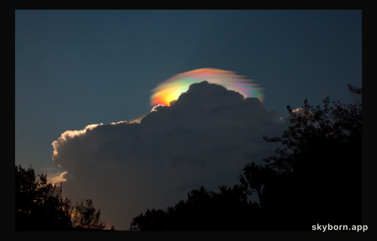 A Pileus Iridescent Cloud Over Ethiopia