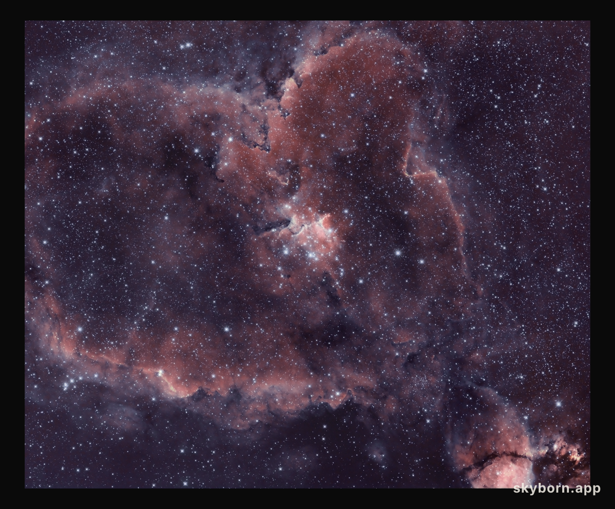 IC 1805: The Heart Nebula in HDR