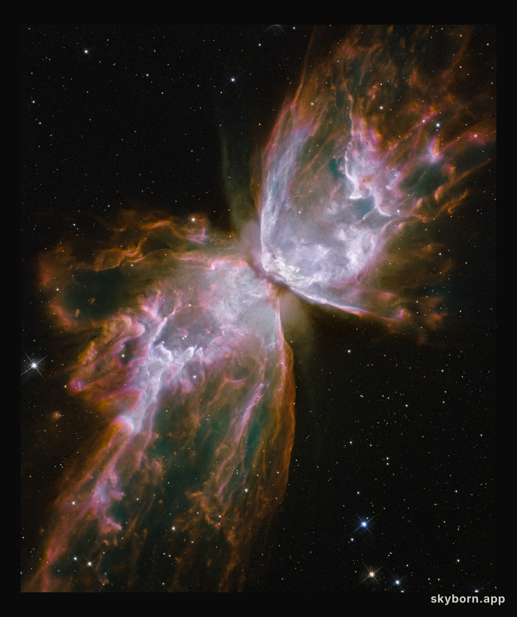 The Butterfly Nebula from Hubble