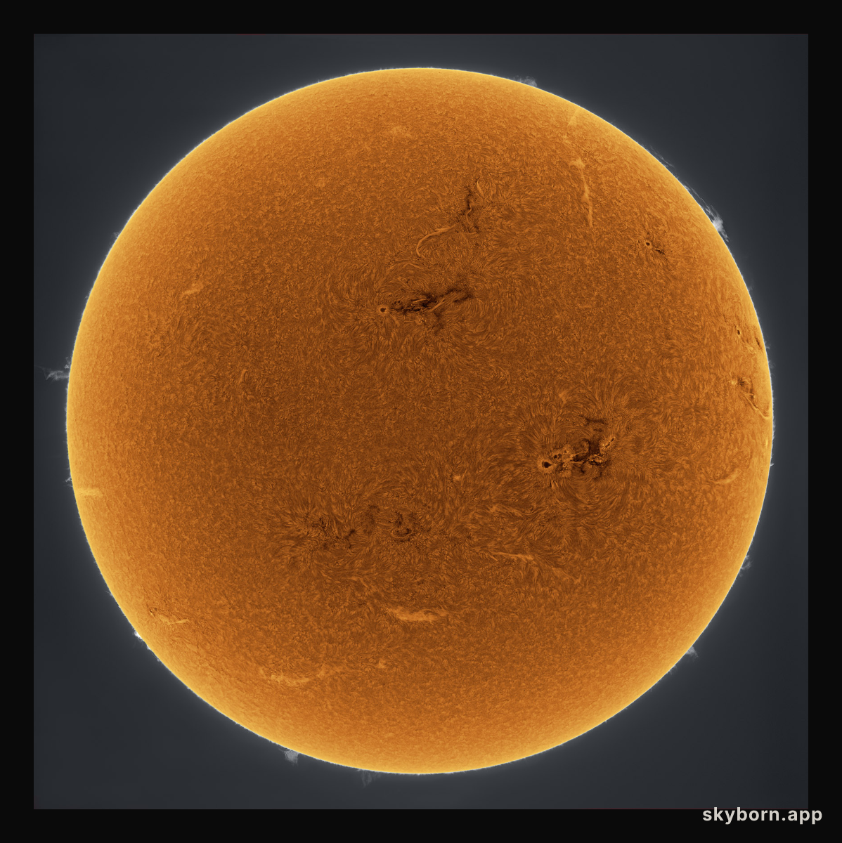 Orange Sun Scintillating