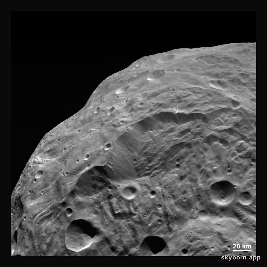 A Landslide on Asteroid Vesta