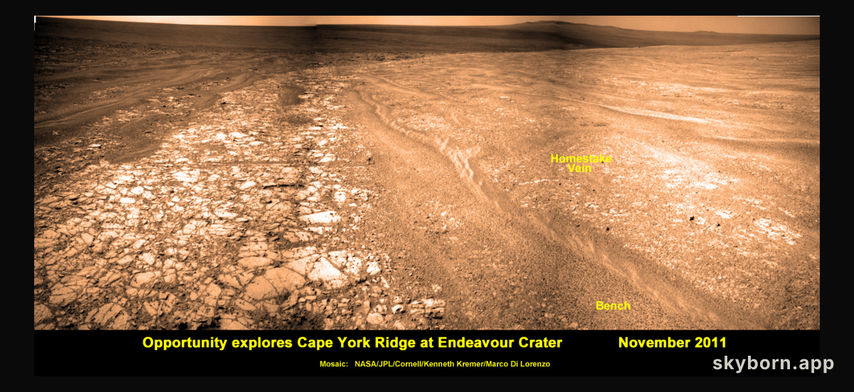 An Unusual Vein of Deposited Rock on Mars