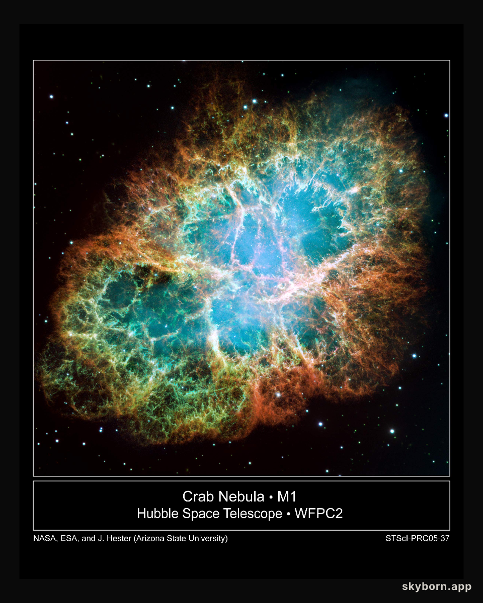 M1: The Crab Nebula from Hubble