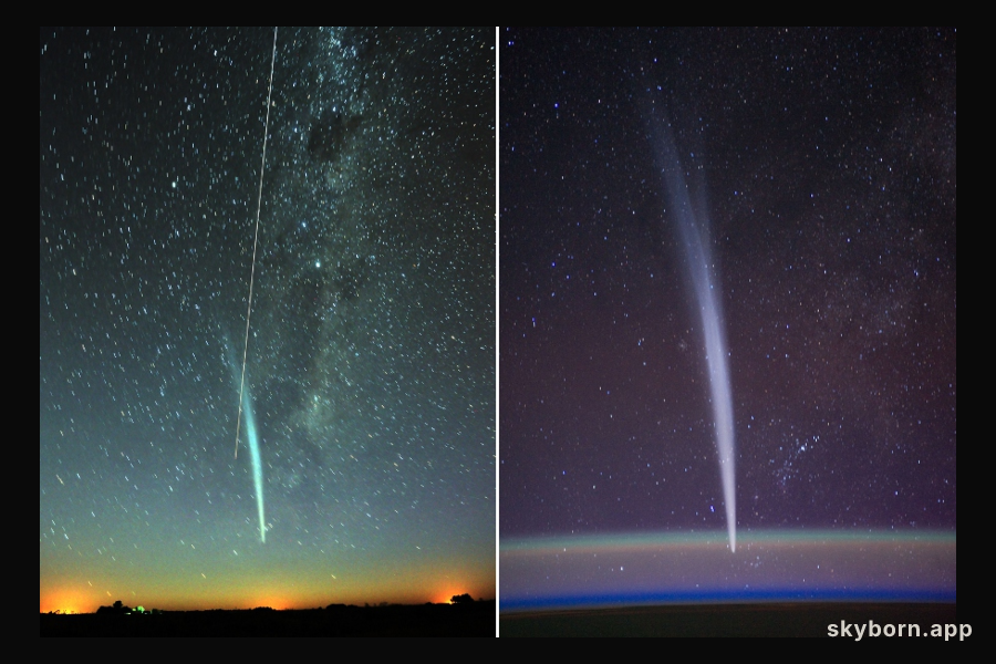 Comet Lovejoy and the ISS