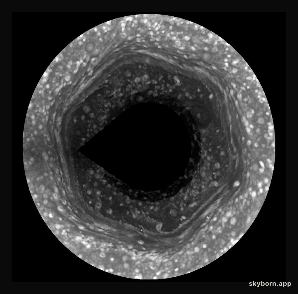 Saturn's Hexagon Comes to Light