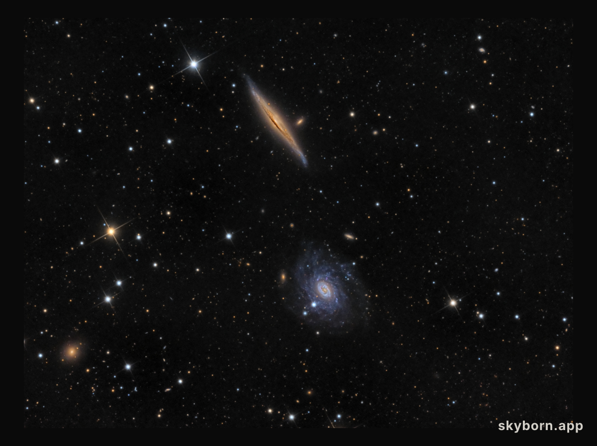 NGC 5965 and NGC 5963 in Draco