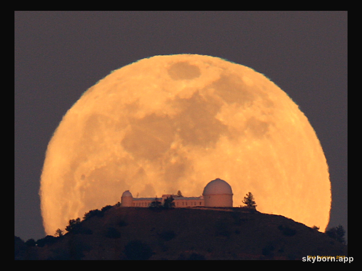 Lick Observatory Moonrise