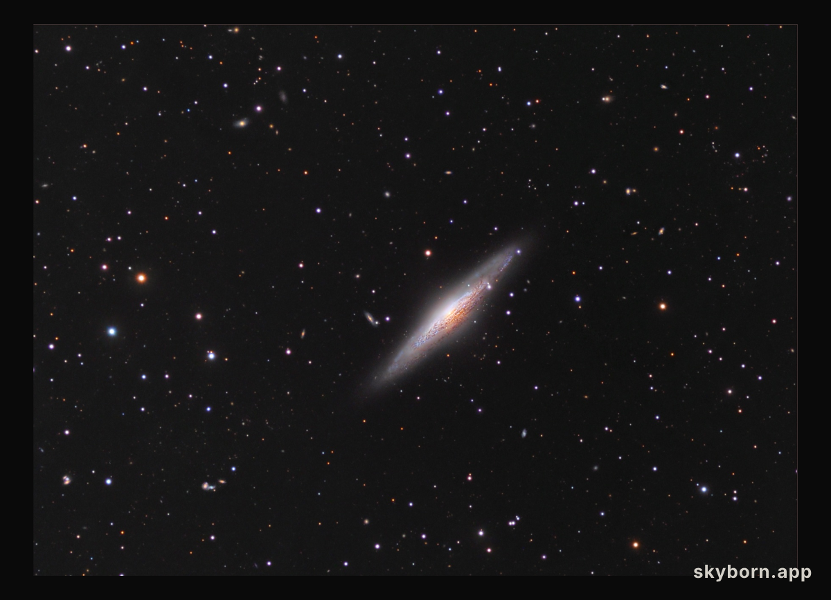 NGC 2683: Edge-On Spiral Galaxy