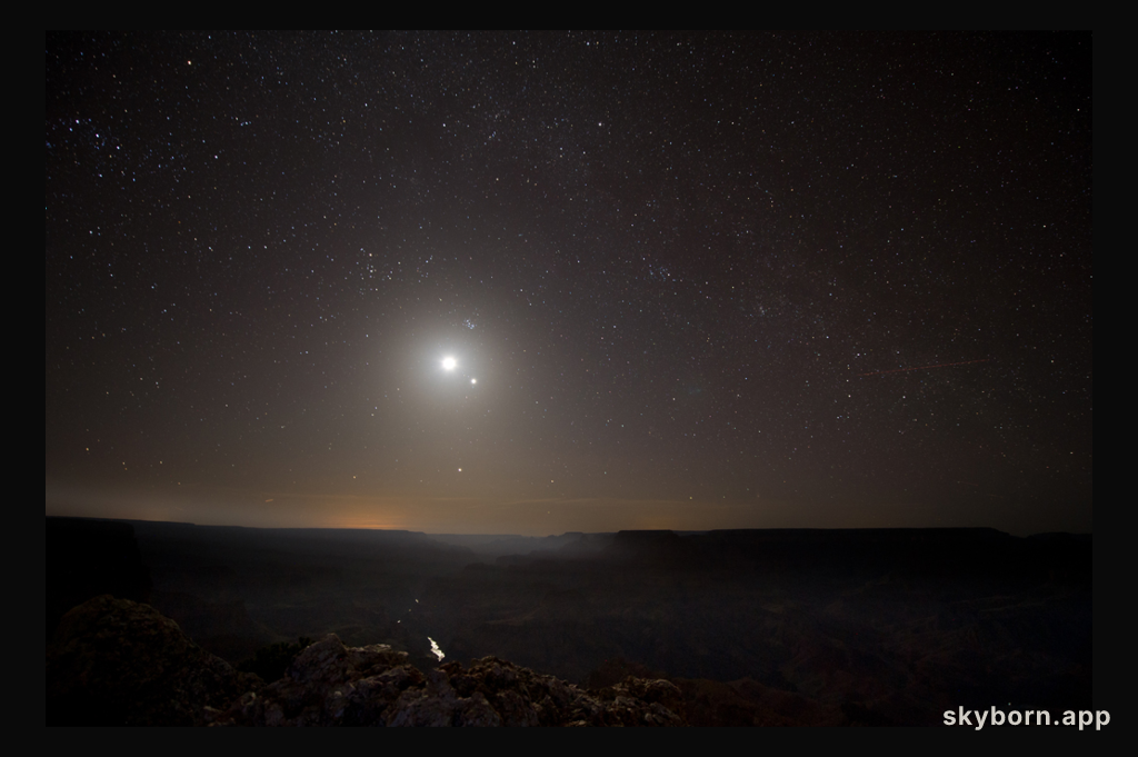 The Grand Canyon in Moonlight