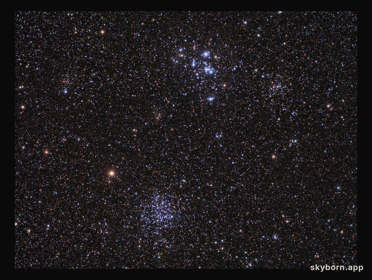 M46 & M47: Star Clusters Young and Old