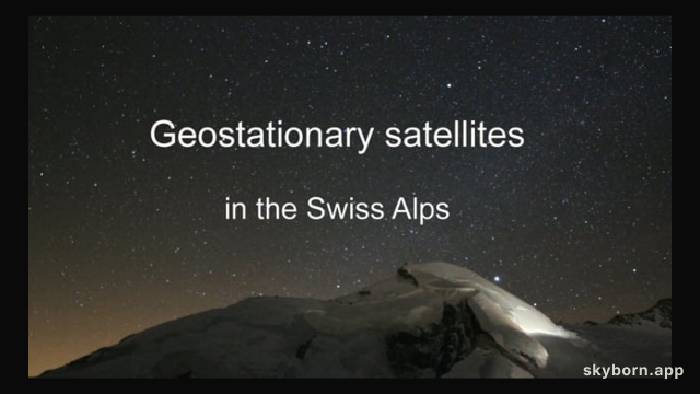 Geostationary Satellites Beyond the Alps