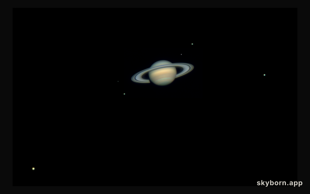 Six Moons of Saturn