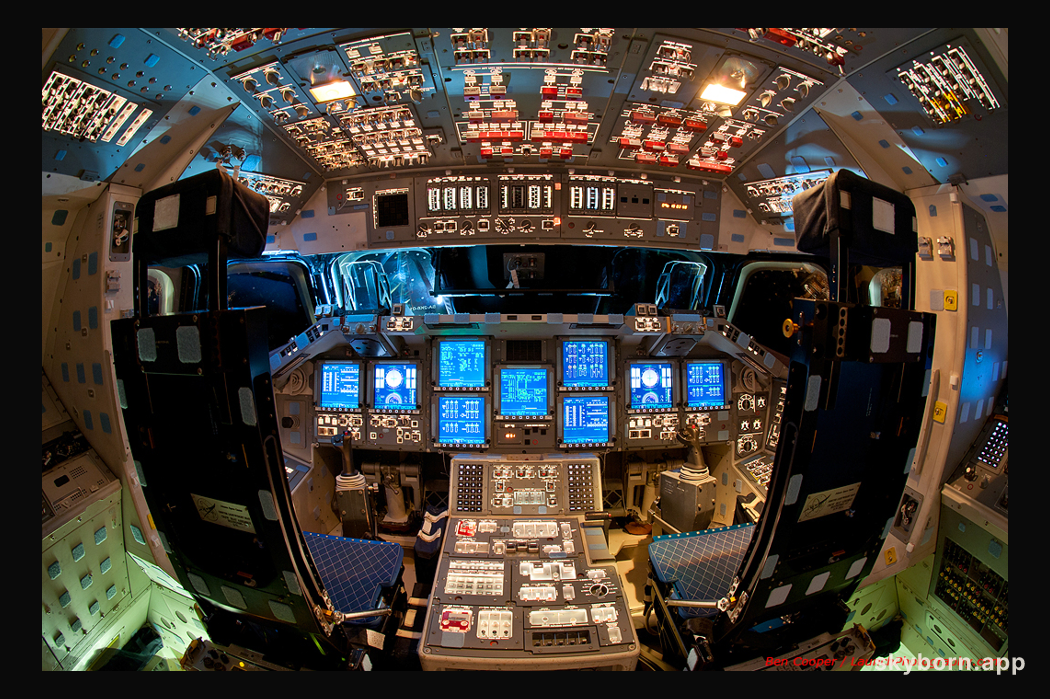 The Flight Deck of Space Shuttle Endeavour