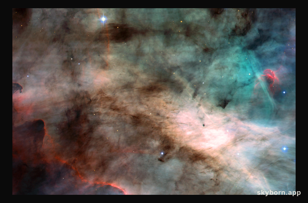 In the Center of the Omega Nebula