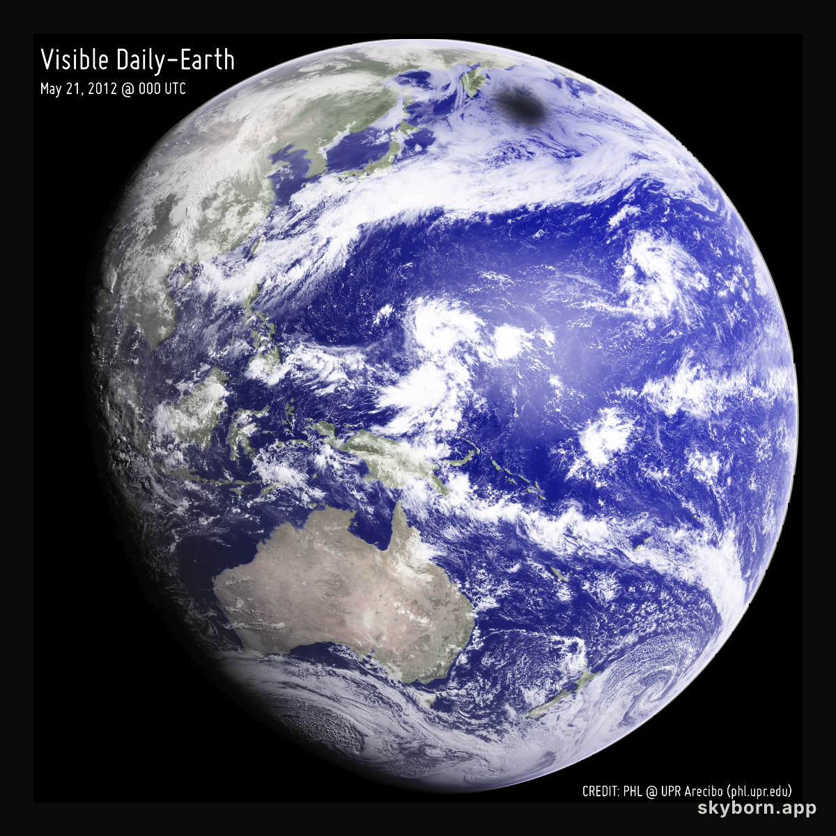 Looking Back at an Eclipsed Earth