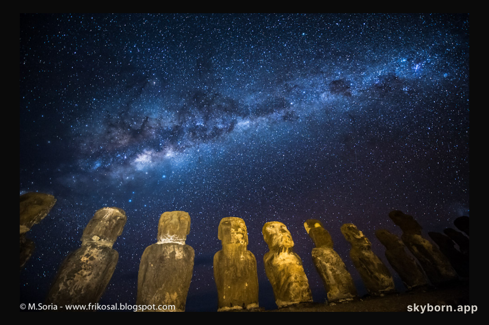 Milky Way Above Easter Island