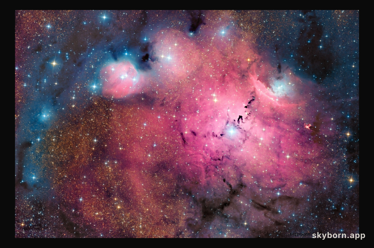 Simeis 188 in Stars, Dust and Gas