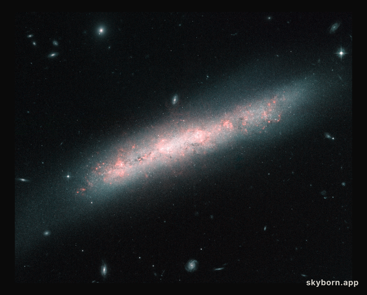 A galaxy festooned with stellar nurseries