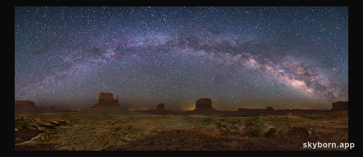 The Milky Way Over Monument Valley