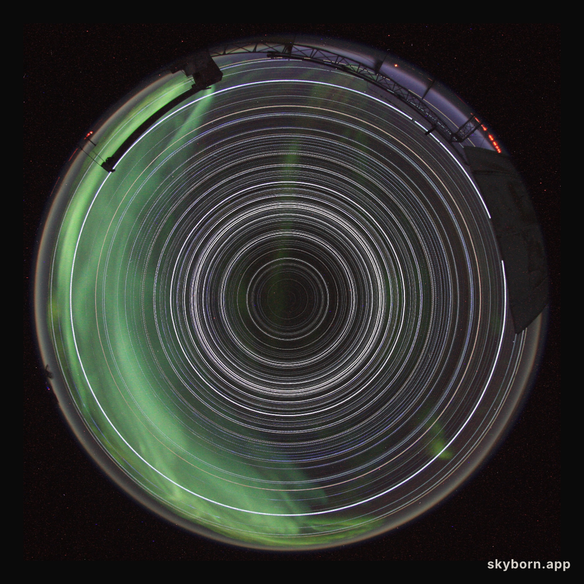 South Pole Star Trails