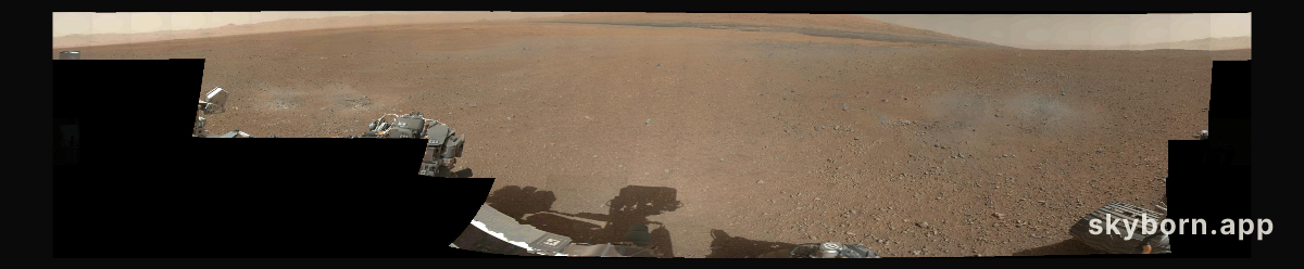 The First Color Panorama from Mars by Curiosity
