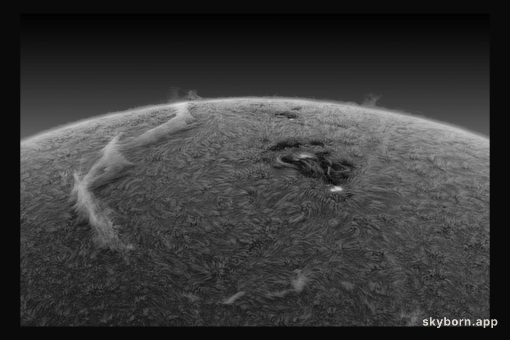 A Filament Across the Sun
