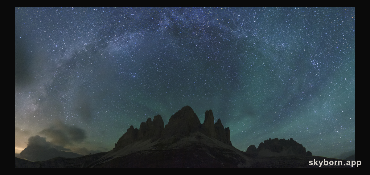 Airglow over Italy