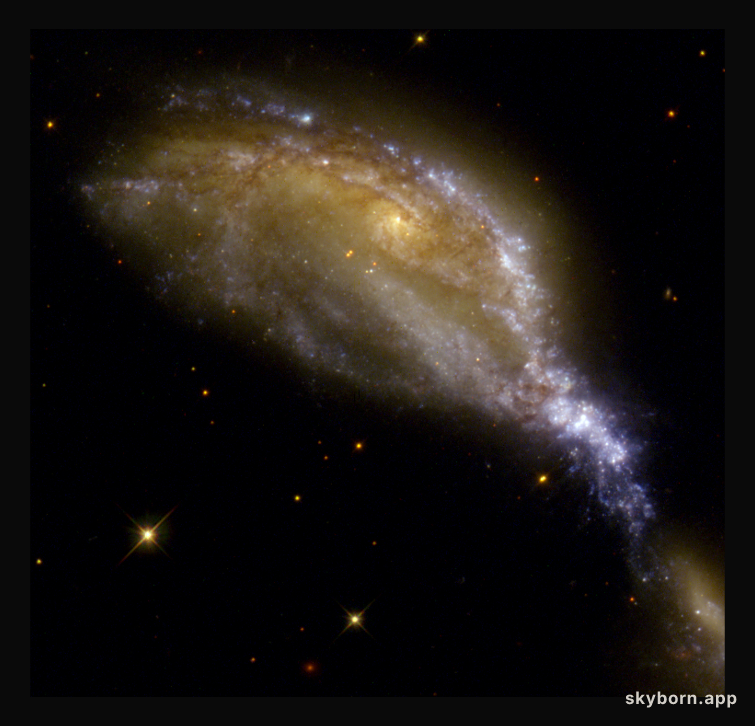 A Galaxy Collision in NGC 6745