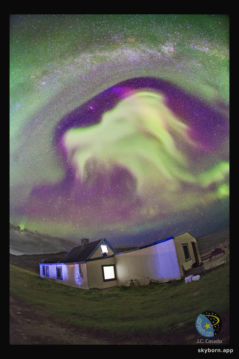 Goat Aurora Over Greenland