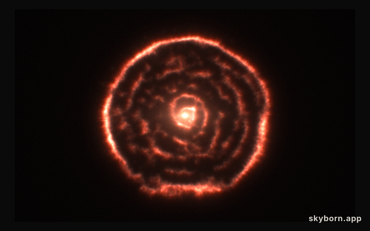 A Spiral Nebula Surrounding Star R Sculptoris