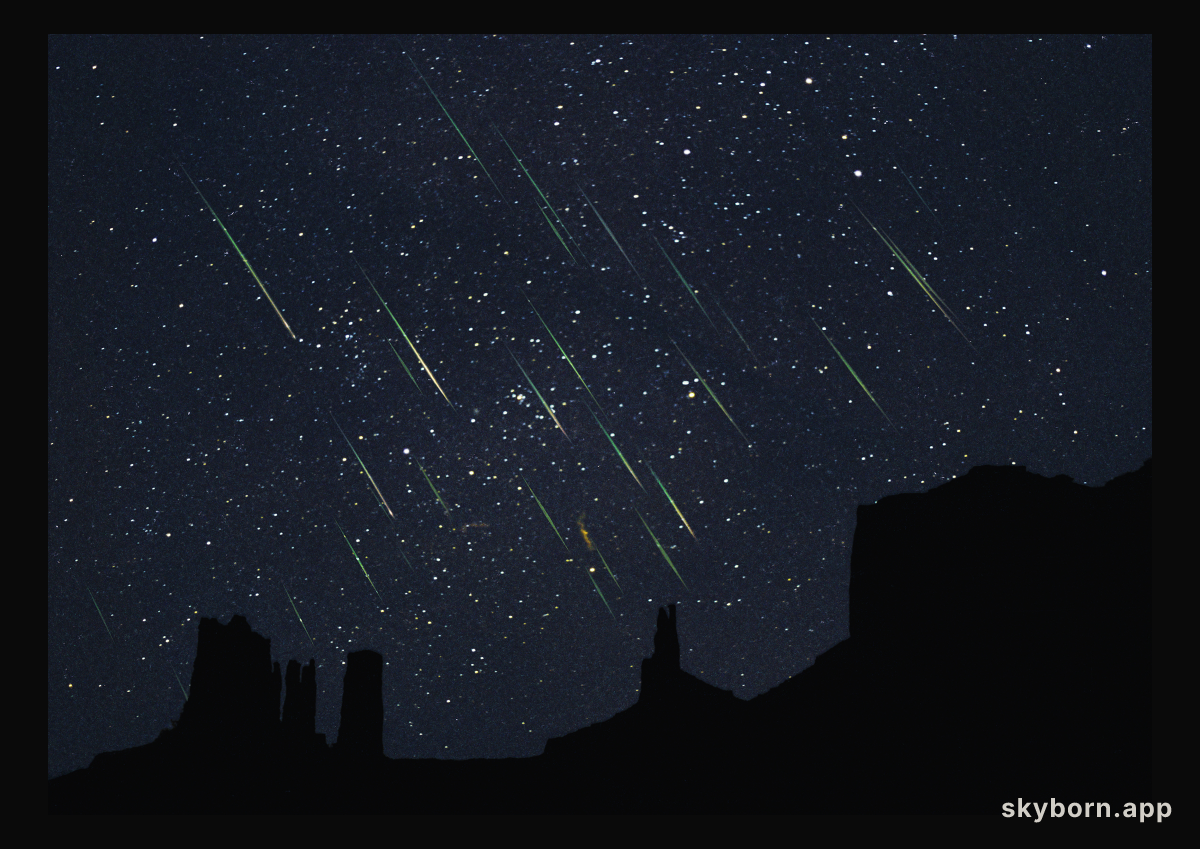 Leonids Over Monument Valley