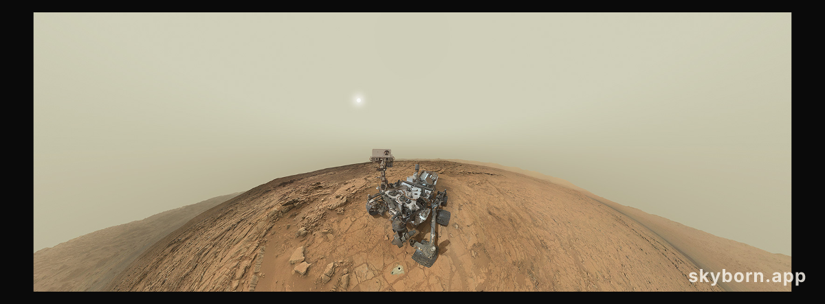 Curiosity Self-Portrait Panorama